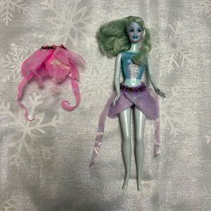 Barbie Fairytopia Blue Sparkle Fairy Doll 2003 with Purple and Pink skirts